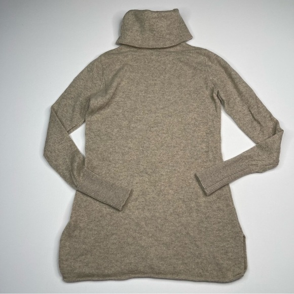 Athleta Cashmere Surrey Sweater Turtleneck Neutral Quiet Luxury Office Boho - Picture 6 of 14